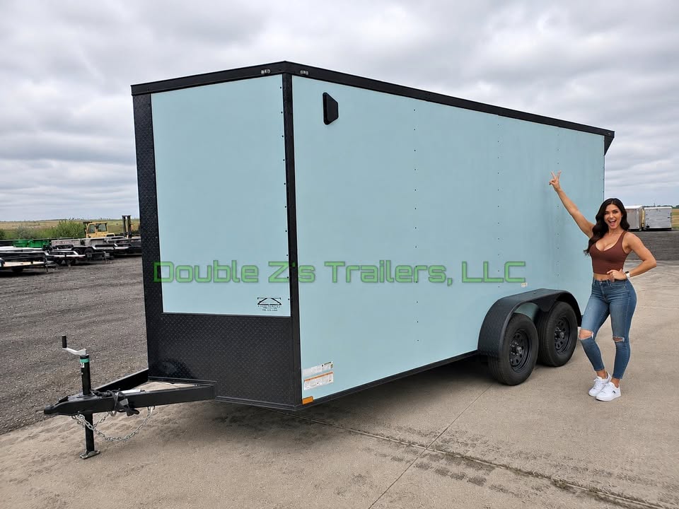 7x16 Tandem Axle 7k gvwr bluish