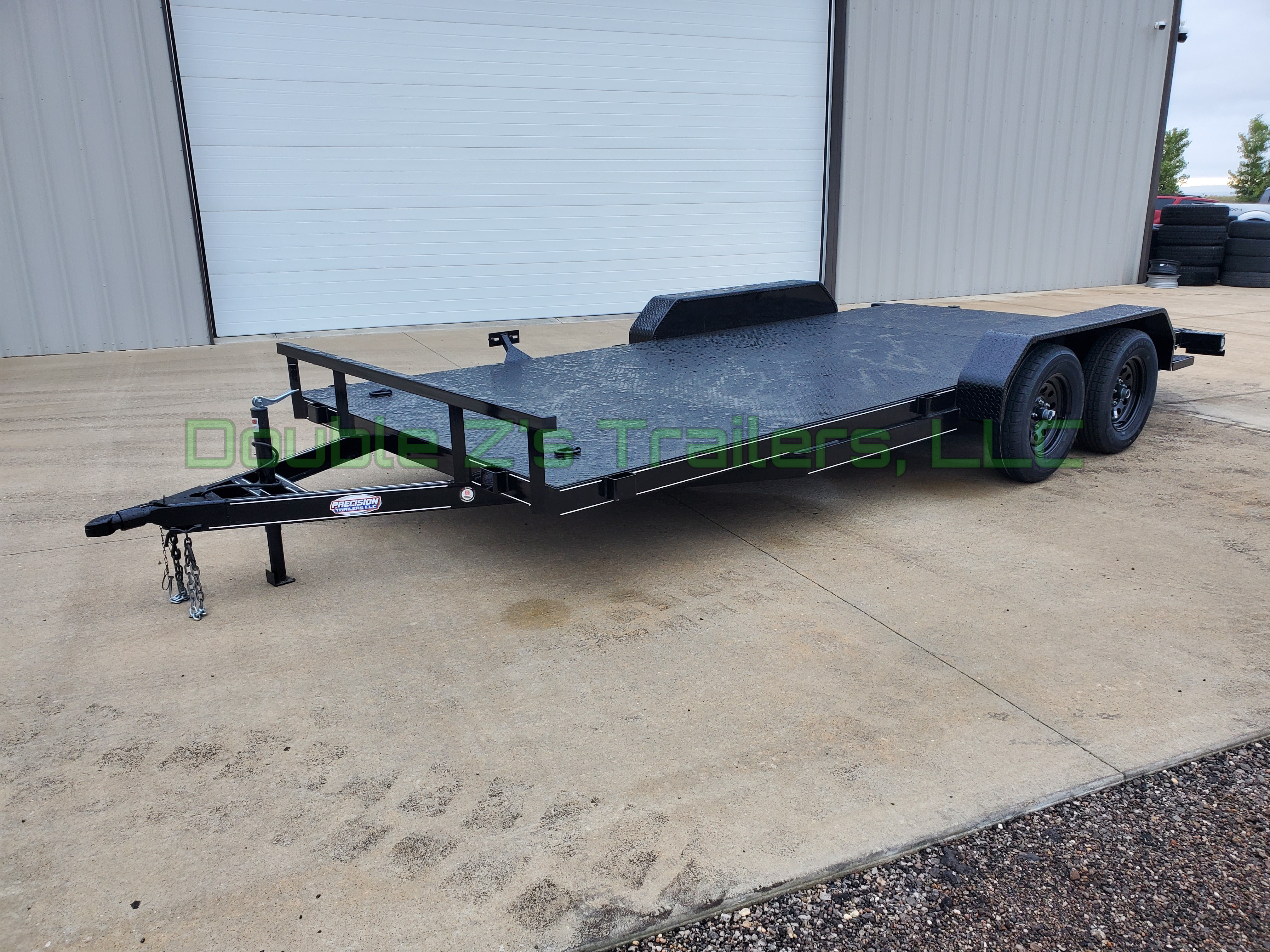 18' Steel deck Precision car trailer 7k gvwr