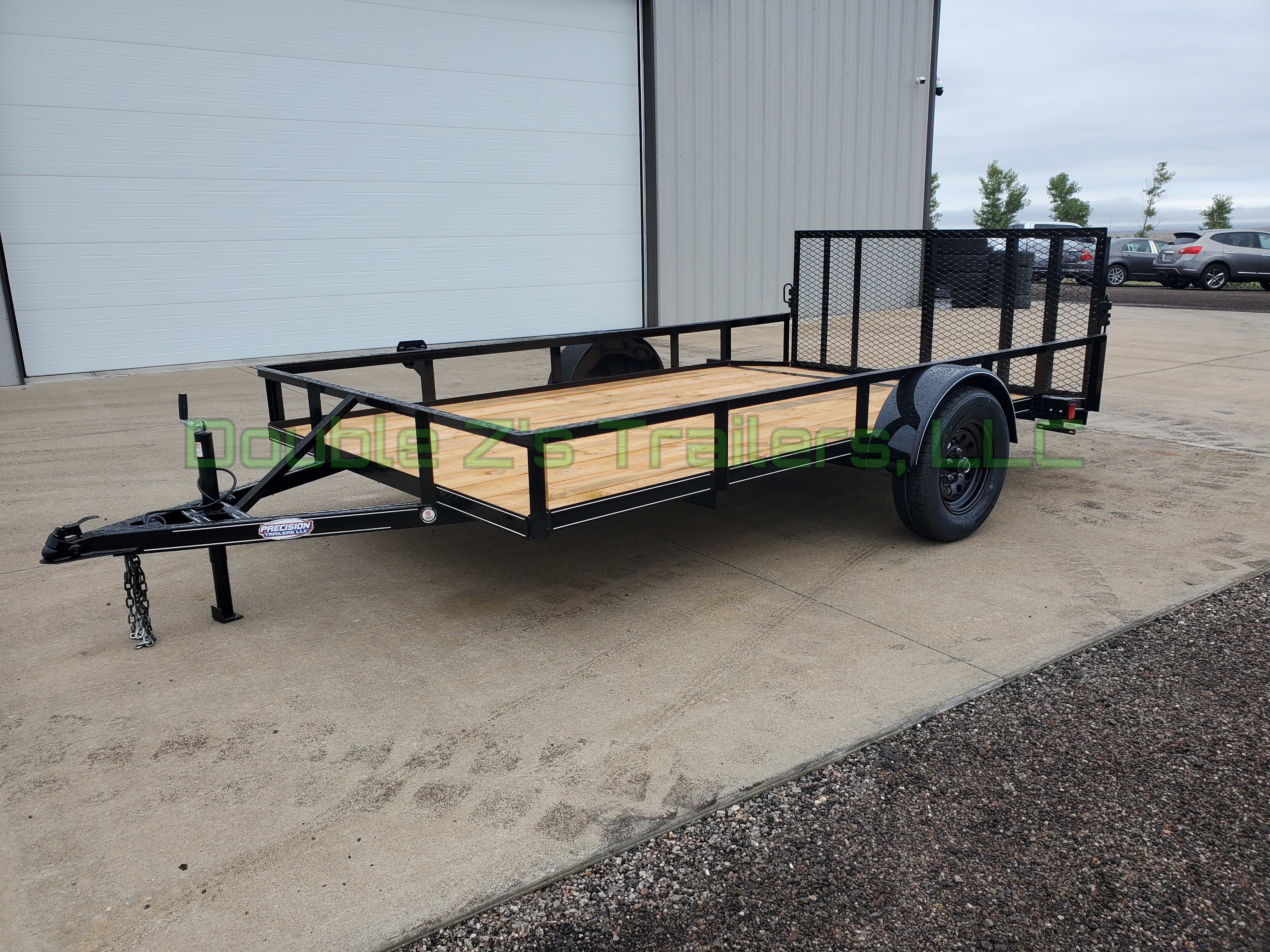 83 X 12' sINGLE AXLE UTILITY tRAILER W/DOVE TAIL