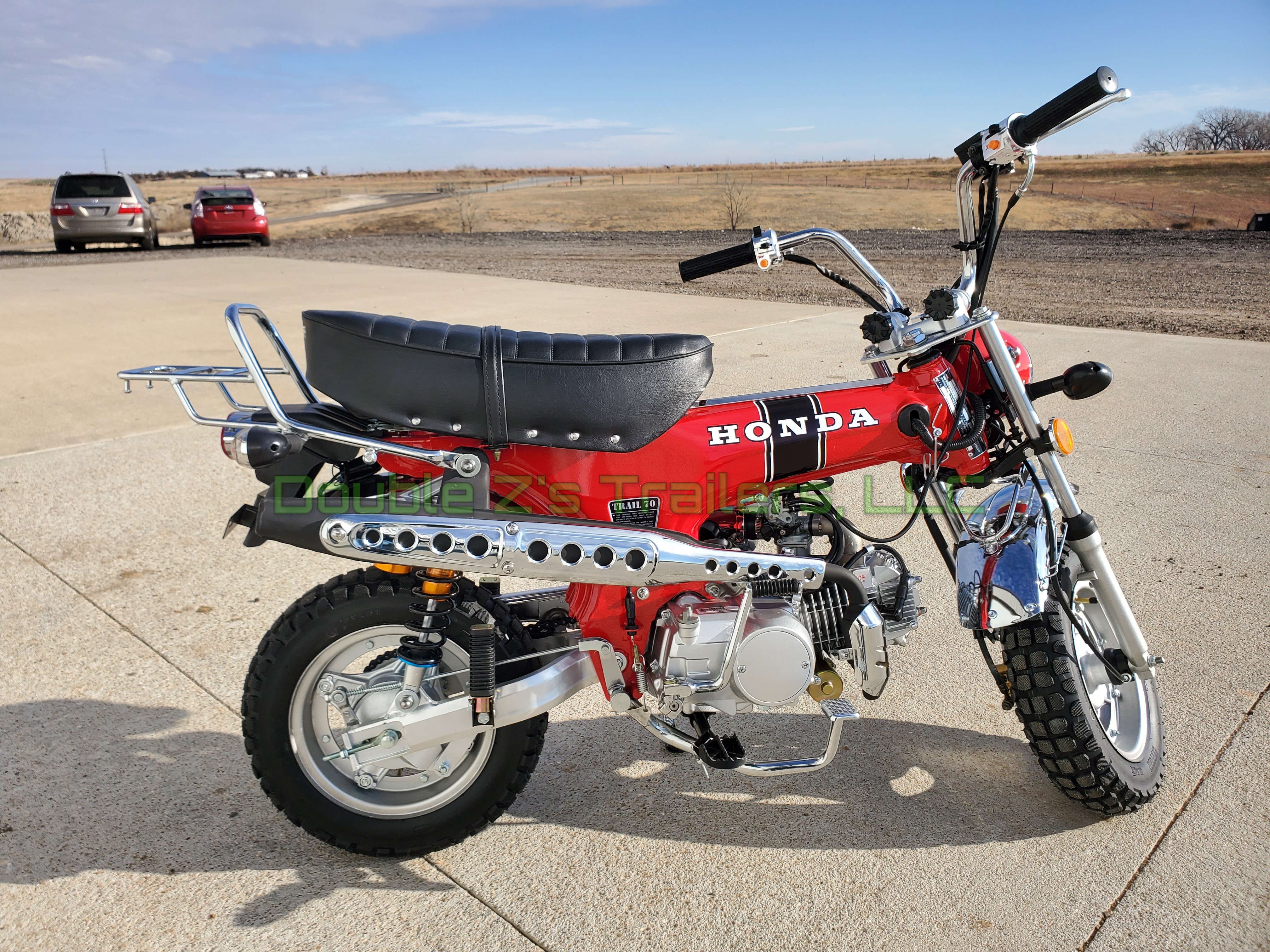 1972 Honda ct70 trail 125cc tribute motorcycle red